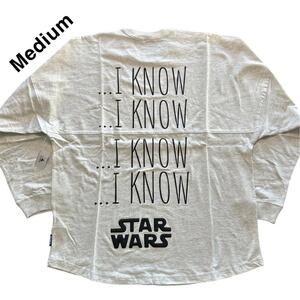 Disney Star Wars Millennium Falcon Hans Solo “I Know” Spirit Jersey NEW Size M